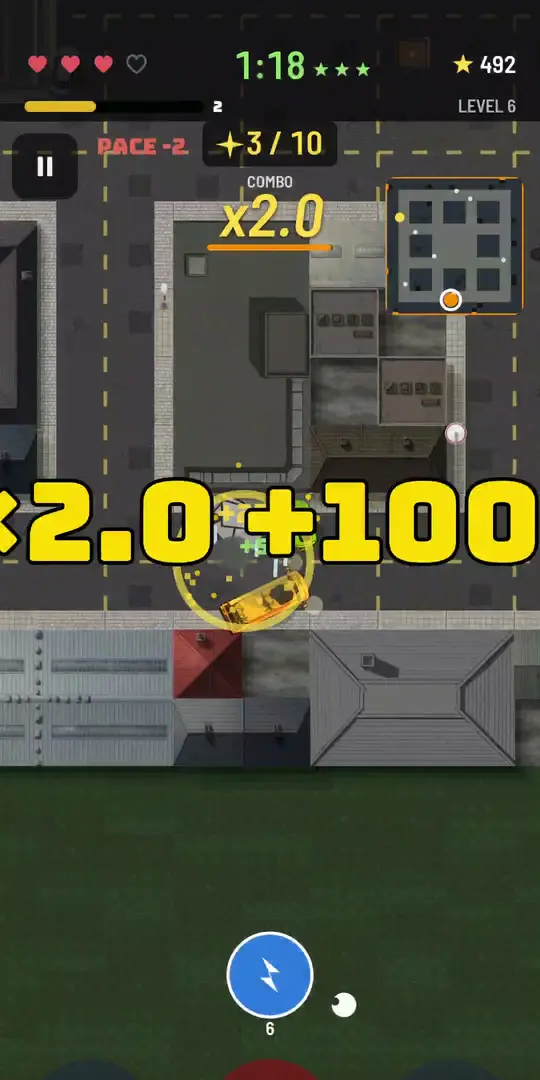 Wreck mode: ramming traffic for a combo